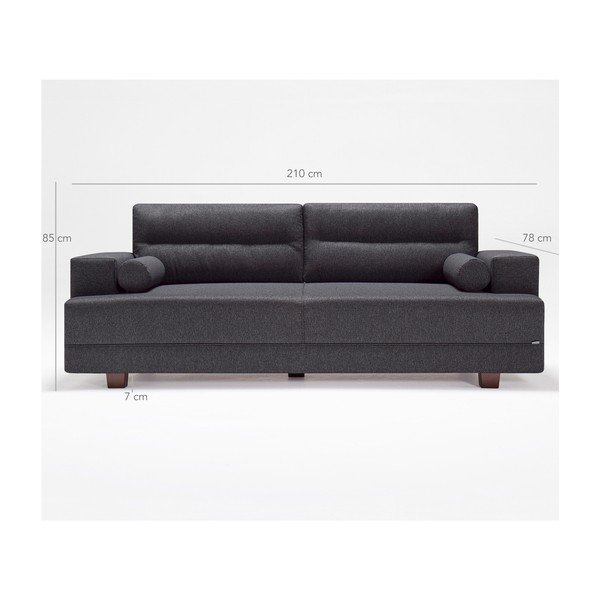 Szara sofa z podnóżkiem Balcab Home Ivett-image-1
