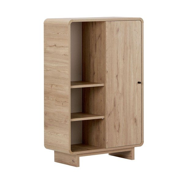 Szafka w dekorze dębu w jasnym naturalnym kolorze 70x110x34 cm Torina – Nordure