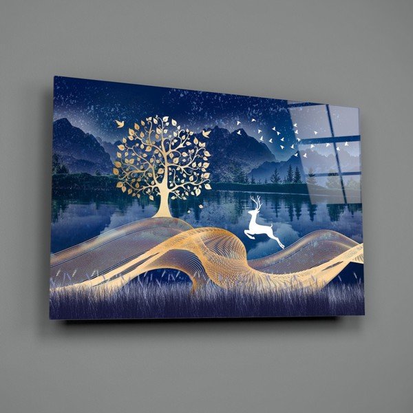 Szklany obraz Insigne Magic Deer, 72x46 cm-image-3