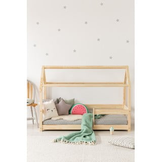 Łóżko dziecięce w kształcie domku z drewna sosnowego 120x200 cm Mila MB – Adeko