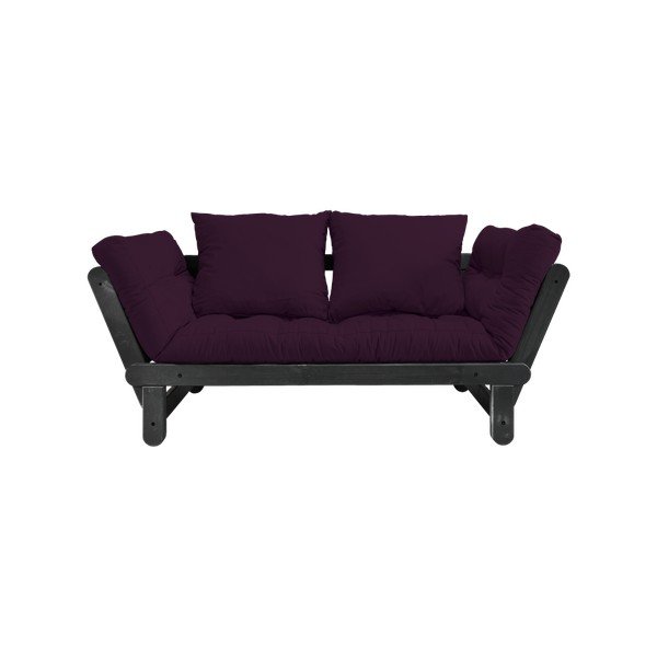 Sofa rozkładana Karup Beat Black/Purple Plum-image-2