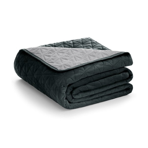 Ciemnoszara narzuta AmeliaHome Laila Graphite, 220x240 cm