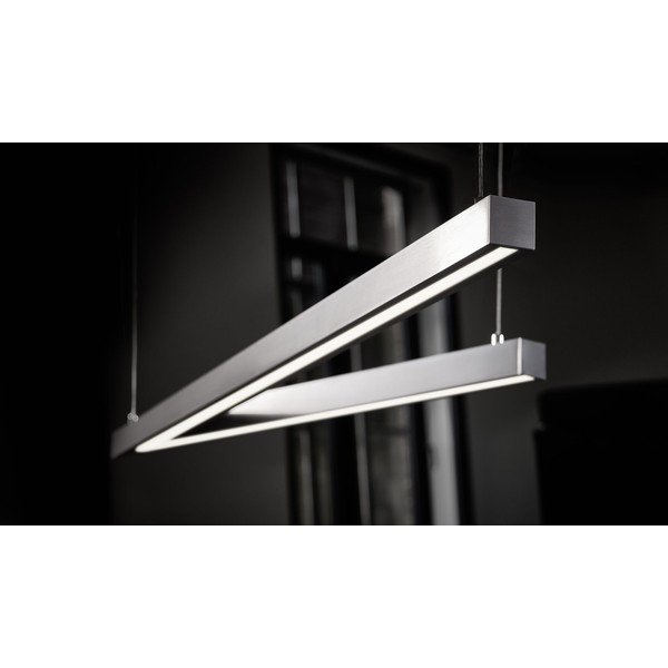 Szara lampa wisząca LED ze sterowaniem głosowym/mobilną aplikacją i metalowym kloszem Cicanto – CINQUE-image-2