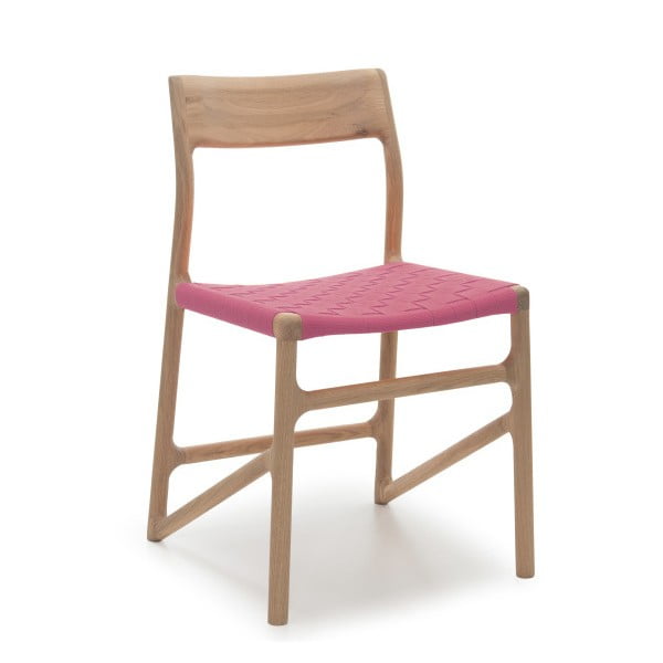Krzesło Fawn White Pigment Gazzda, różowe