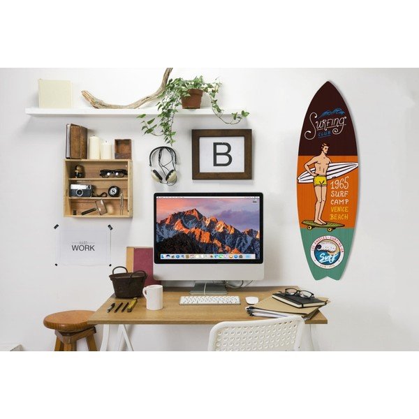 Dekoracja ścienna w kształcie deski surfingowej Really Nice Things Venice Beach-image-1