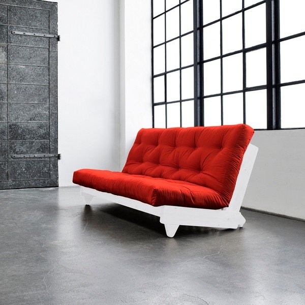 Sofa rozkładana Karup Fresh White/Red-image-1