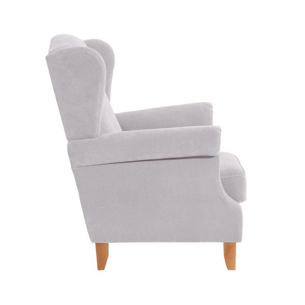 Jasnoszary fotel Max Winzer Verita Velor-image-1