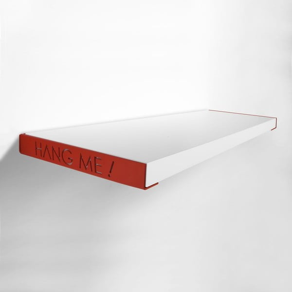 Biało-czerwona półka Hang Me, szer. 60 cm