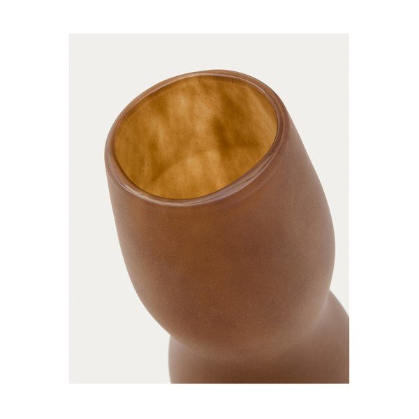 Brązowy szklany wazon (wysokość 32 cm) Crila – Kave Home-image-3