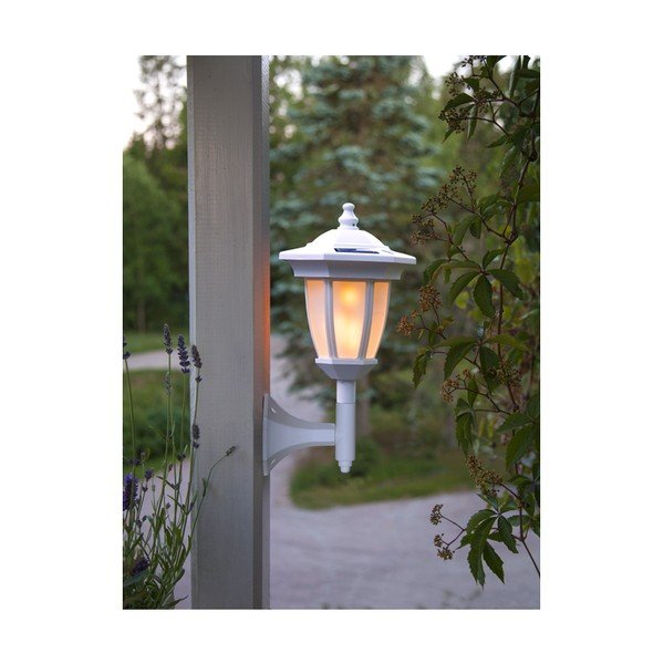 Biała ogrodowa lampa solarna LED Star Trading Flame-image-2