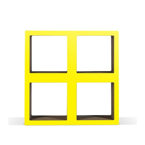 Kartonowa biblioteczka Bit Square Yellow
