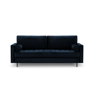 Niebieska aksamitna sofa Milo Casa Santo, 219 cm