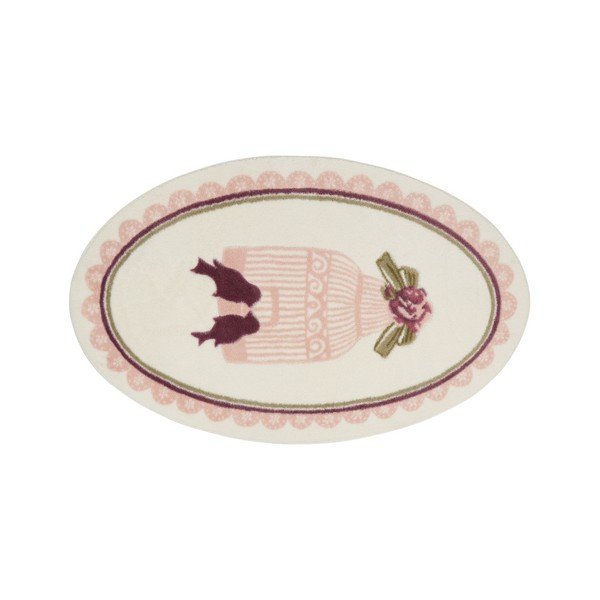 Dywanik łazienkowy Confetti Bathmats Birdcage Pink, 66x53 cm-image-1