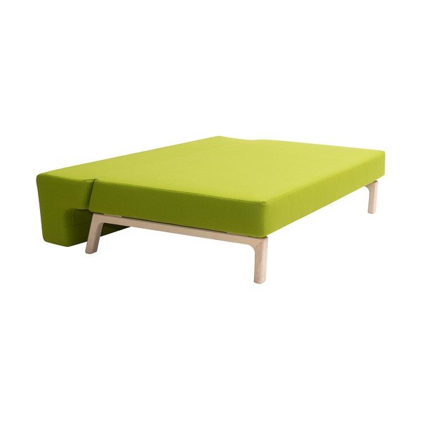 Limonkowa rozkładana sofa Softline Lazy-image-4