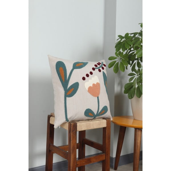 Lniana poduszka dekoracyjna 43x43 cm Fresya – Mioli Decor-image-2