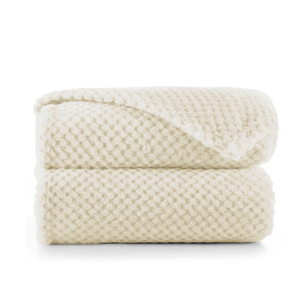 Beżowy koc z mikrowłókna DecoKing Henry, 150x200 cm-image-2