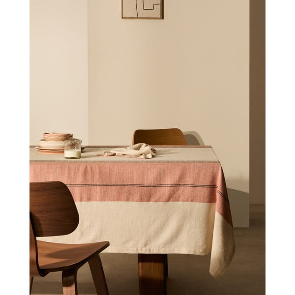 Obrus z mieszanki lnu 170x250 cm Veliat – Kave Home-image-1