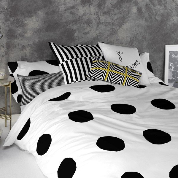 Zestaw 2 bawełnianych poszewek na poduszki Blanc Dot, 50x75 cm-image-2