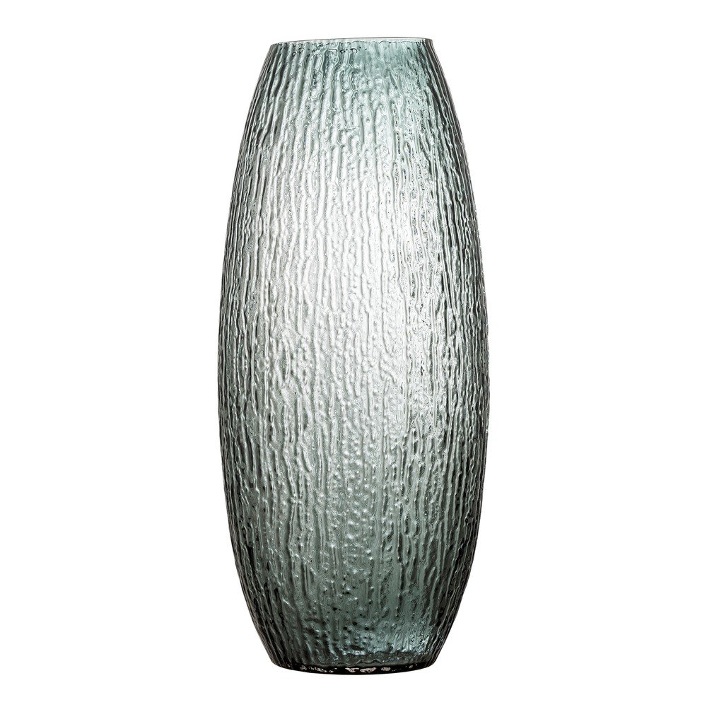 Szary szklany ręcznie wykonany wazon (wysokość 50 cm) Brock – Bloomingville