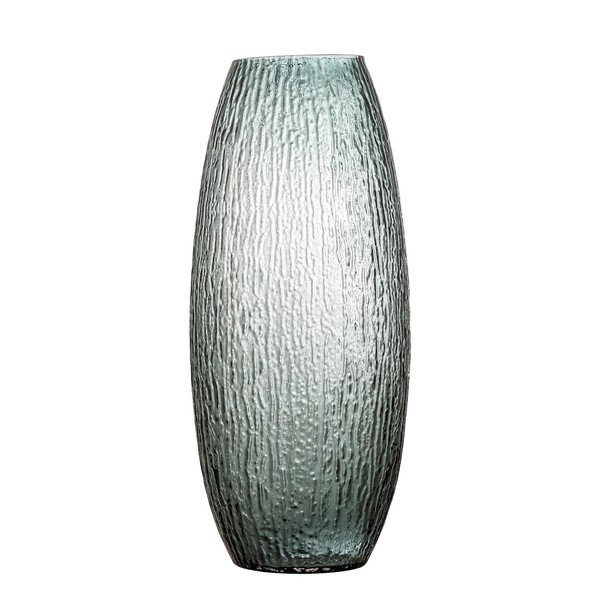 Szary szklany ręcznie wykonany wazon (wysokość 50 cm) Brock – Bloomingville