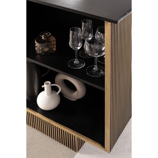 Wyspa kuchenna z blatem z drewna mango 40x160 cm Virat – Bizzotto-image-3