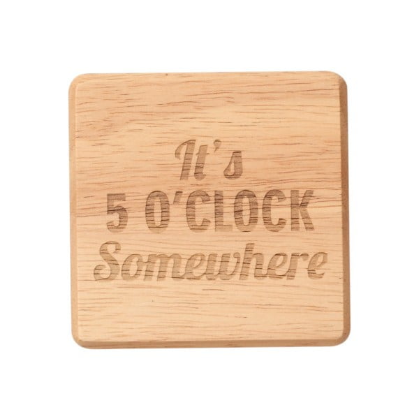 Podkładka z drewna egzotycznego T&G Woodware It's Five O'Clock Somewhere
