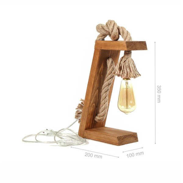 Lampa stołowa w naturalnym kolorze (wysokość 10 cm) – Opviq lights-image-2
