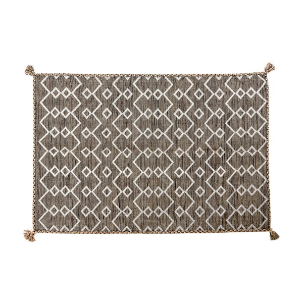 Brązowy dywan ręcznie tkany Navaei & Co Kilim Elegant 52, 110x60 cm