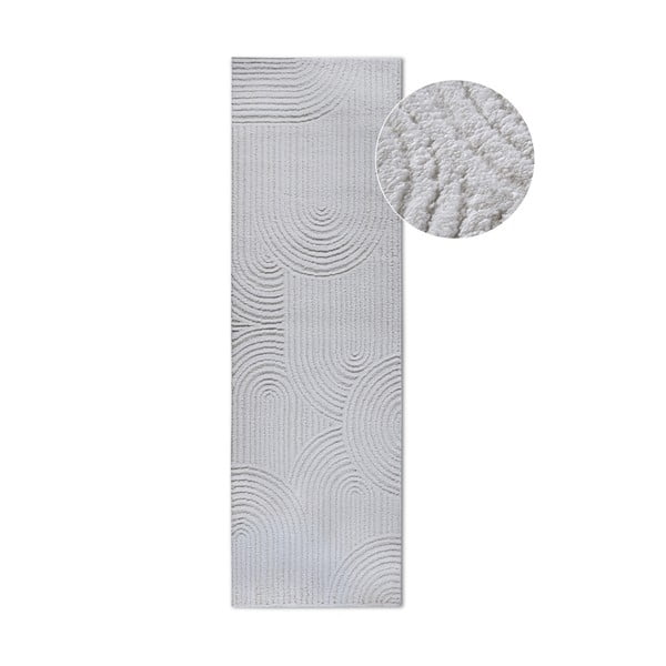 Kremowy chodnik 80x240 cm Chappe Cream White – Elle Decoration