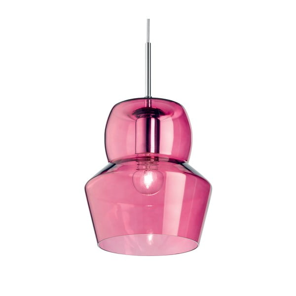 Lampa wisząca Crido Glass Violet, 22 cm