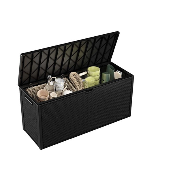 Ciemnoszara skrzynia ogrodowa Emily – Keter-image-3