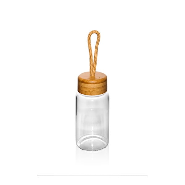 Butelka szklana z zamknięciem z bambusu Bambum Diem, 200 ml