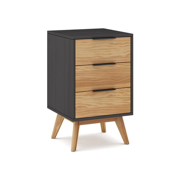 Szafka nocna z drewna sosnowego Lavis – Marckeric-image-2