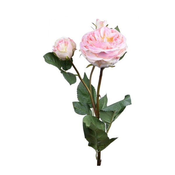 Sztuczny kwiat Ego Dekor Jasnoróżowa róża