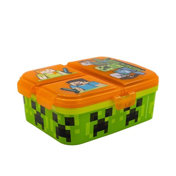 Pomarańczowy plastikowy pojemnik śniadaniowy dla dzieci Minecraft – STOR-image-2