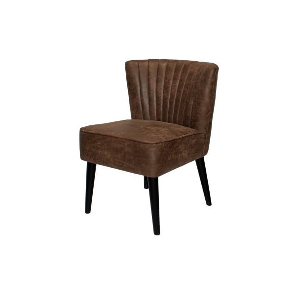 Brązowe krzesło z nogami z drewna dębowego Canett Winston