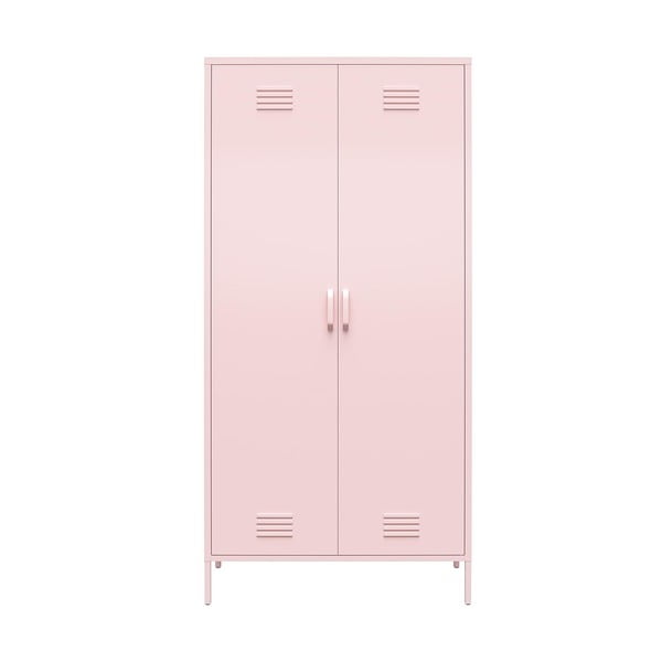 Różowa metalowa szafa 90x185 cm Cache – Novogratz