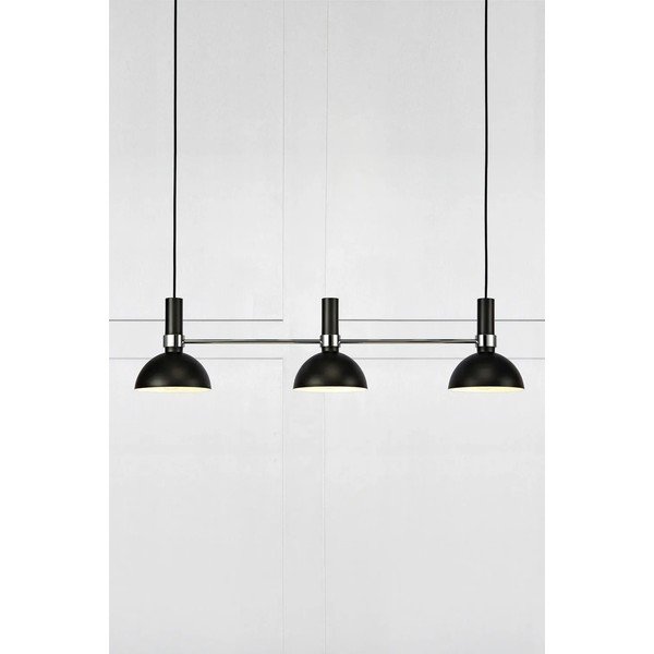 Czarna lampa wisząca z metalowym kloszem Larry – Markslöjd-image-1