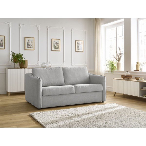 Jasnoszara sofa do spania/rozkładana 178 cm Lenny – Bobochic Paris-image-1