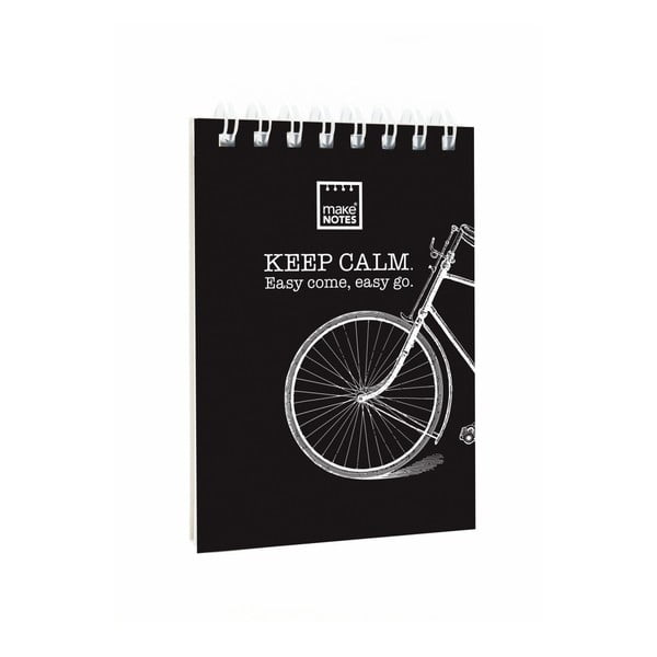 Czarny notatnik Makenotes Bike, A7