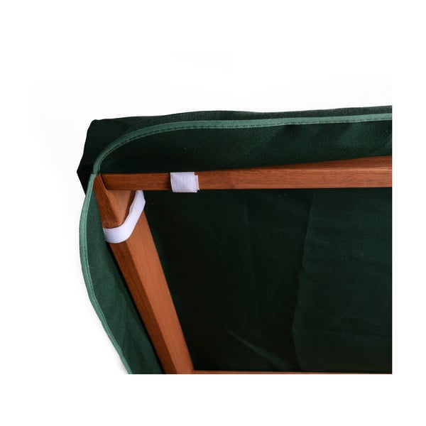 Zielona drewniana huśtawka ogrodowa Vegas Lux – Rojaplast-image-4