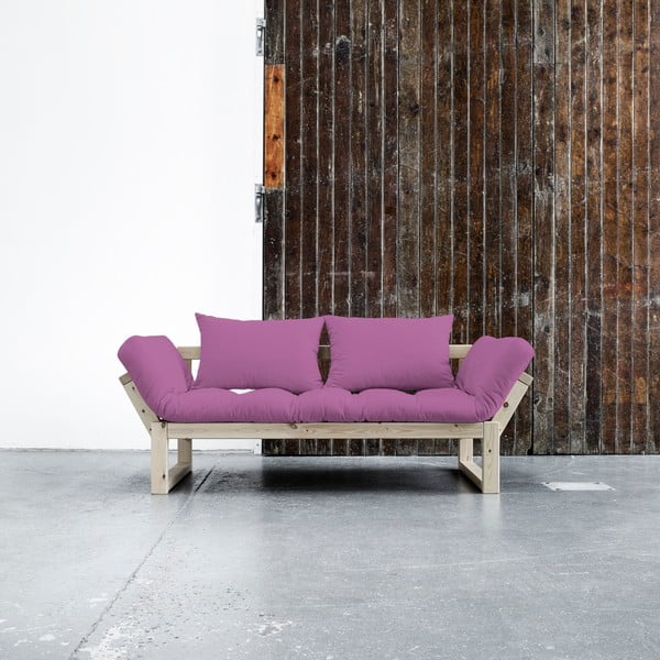 Sofa rozkładana Karup Edge Natural/Taffy Pink
