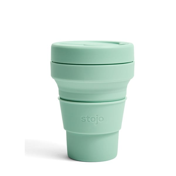 Zielony składany kubek Stojo Pocket Cup Seafoam, 355 ml