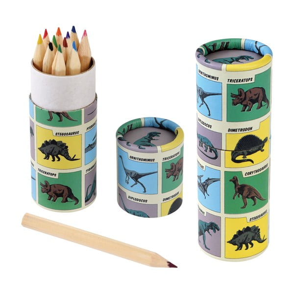 Zestaw 12 kredek Prehistoric Land – Rex London-image-2