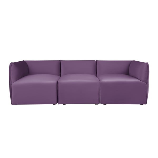 Fioletowa modułowa sofa 3-osobowa Norrsken Ebbe