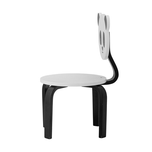 Czarno-białe krzesło dziecięce Marle – Bloomingville Mini-image-4