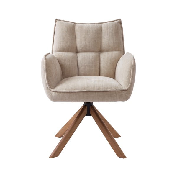 Kremowe tapicerowane fotele jadalniane zestaw 2 szt. Marilla – Unique Furniture-image-1