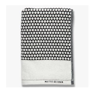Czarno-biały bawełniany ręcznik 50x100 cm Grid – Mette Ditmer Denmark