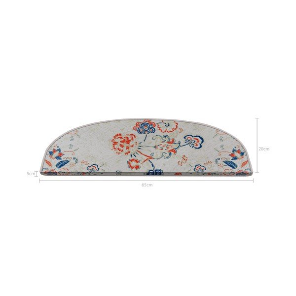 Dywaniki na schody zestaw 16 szt. 20x65 cm Floral Path – Vitaus-image-2