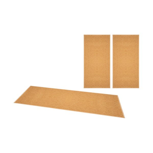 Zestaw 3 pomarańczowych chodników BT Carpet Casual